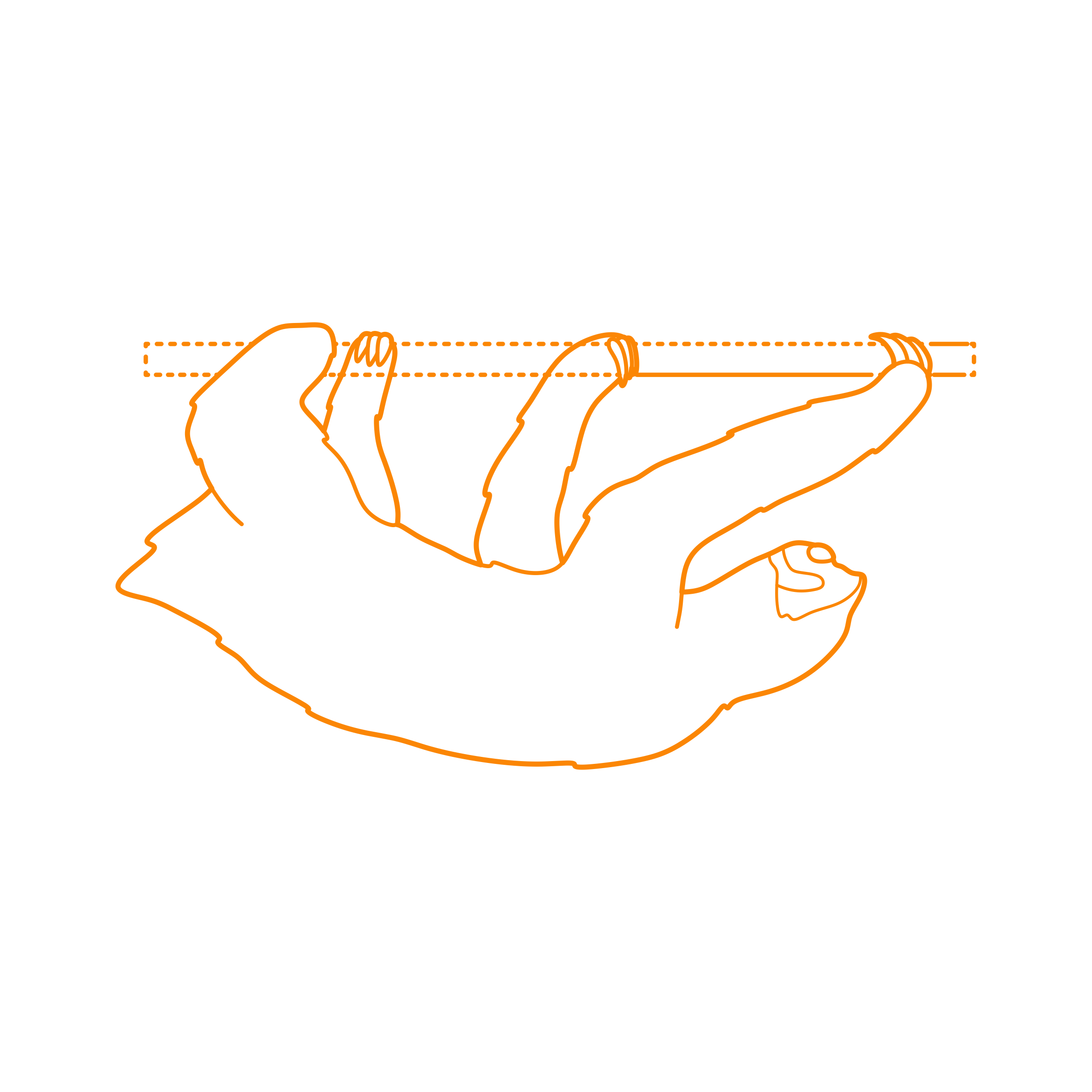 Animals Sloths Pygmy Three Toed Sloth Digital Sketch Svg Design Free Vectors